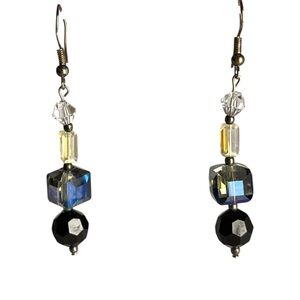 Womens Dangle Womens Earrings Glass Beaded Blue Black Formal Jewelry Holidays